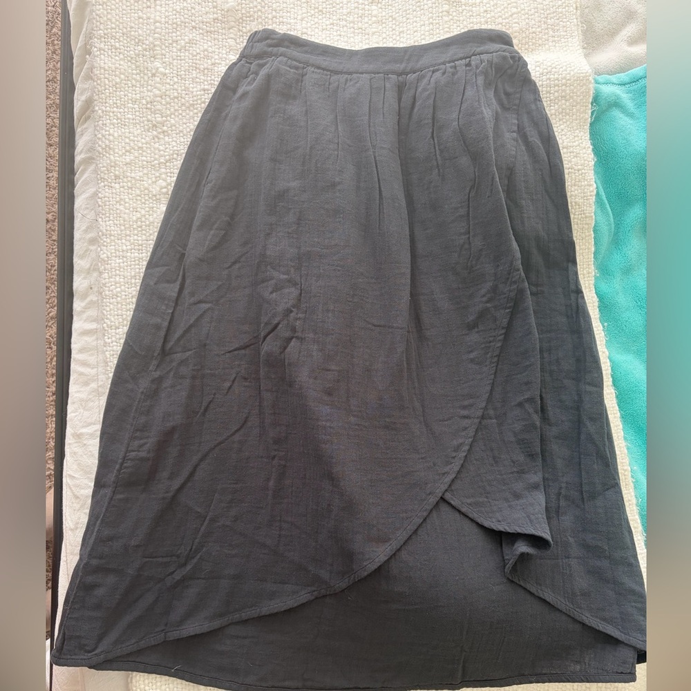 Pact Asymmetrical Dark Grey Skirt